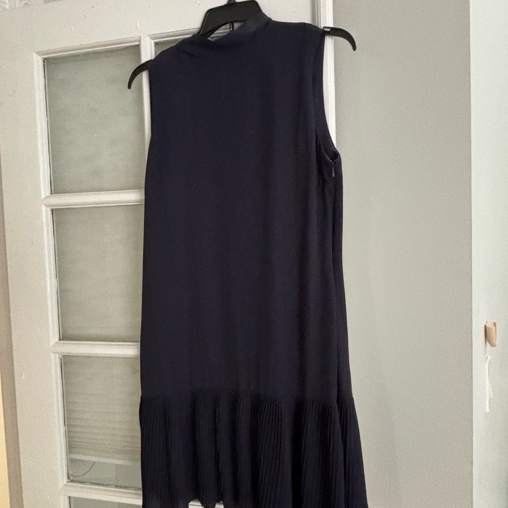 Nanette Lepore Blue Mock Neck Sheath Dress